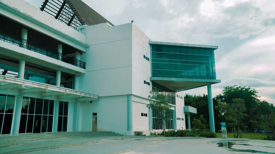 Thailand modern university campus building exterior