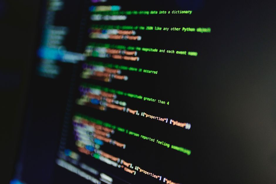 python code data analysis screen