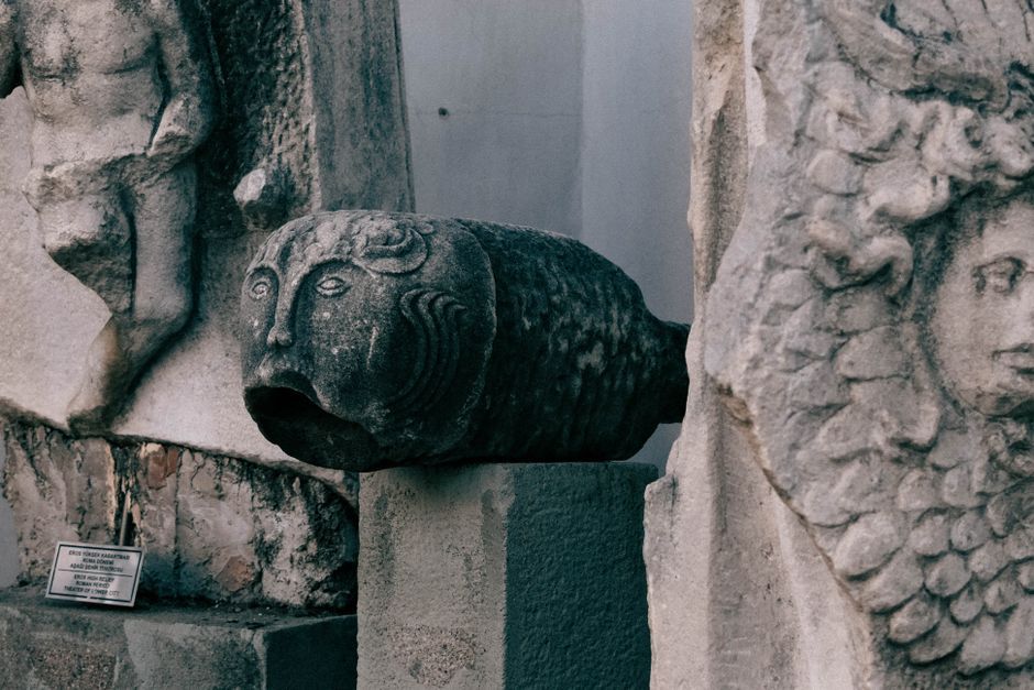 Greece Rhodes medieval castle archaeological museum ceramic sculpture