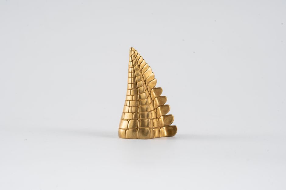 minimalist metal home decor object