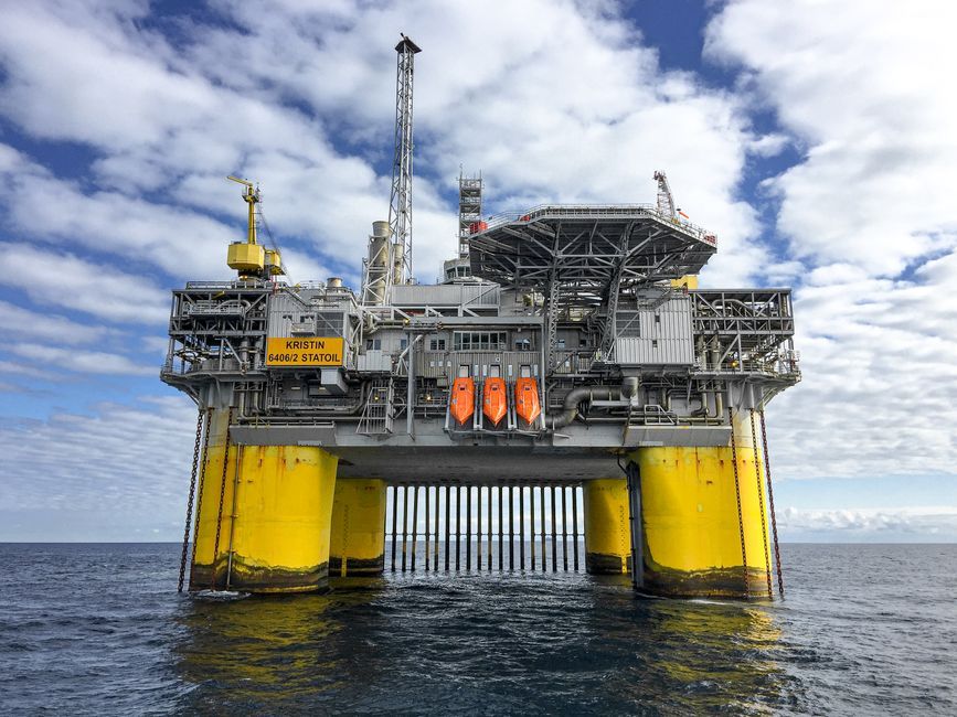 North Sea oil platform