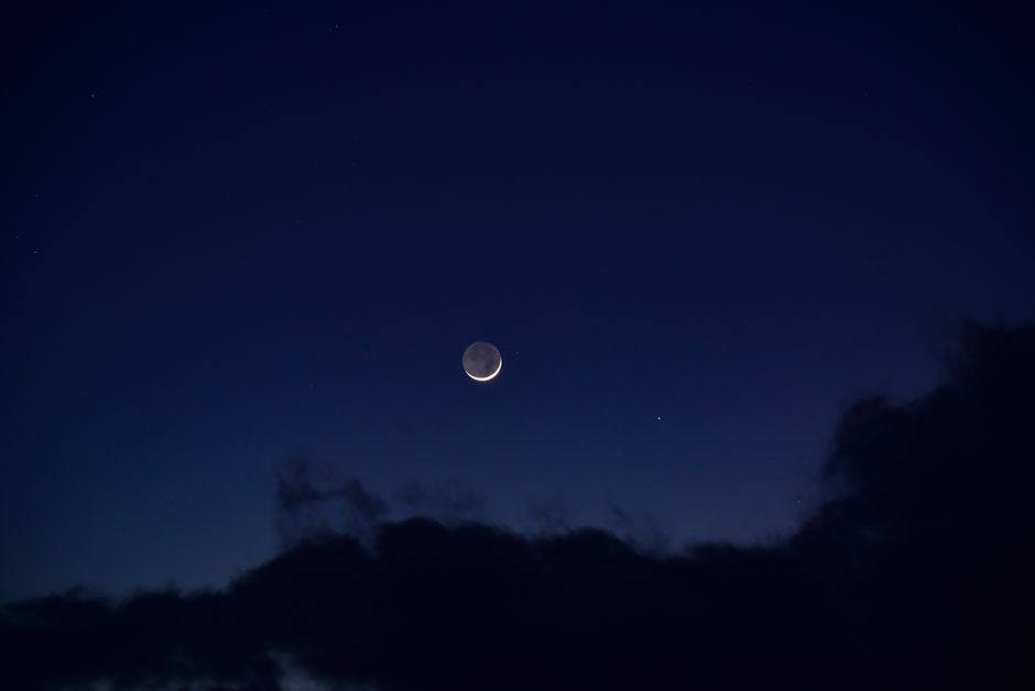 stargazing night sky moon