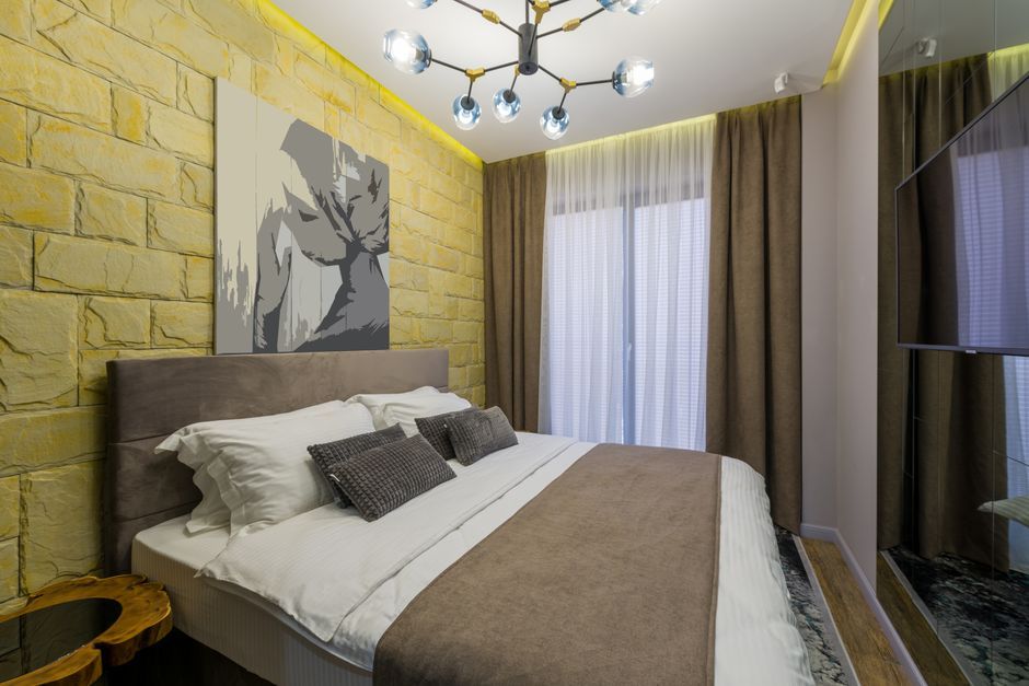 modern hotel interior room design concrete cork walls