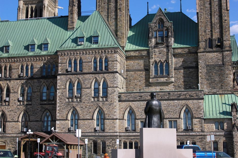 Canadian parliament building exterior