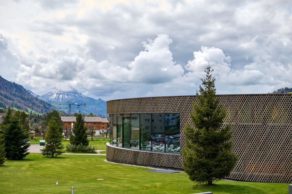 alpine mountain landscape architecture exterior