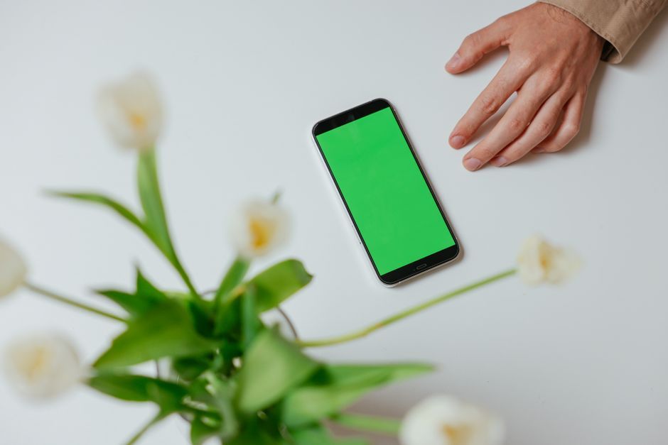 smartphone screen mock up blank