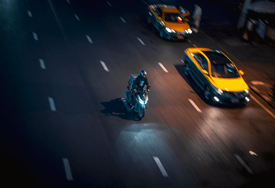 Thailand highway road traffic night
