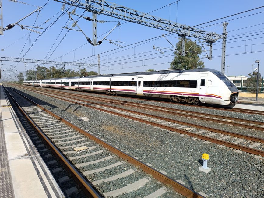 modern high speed train railway track Europe