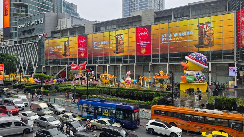 Bangkok shopping mall event red carpet Thailand