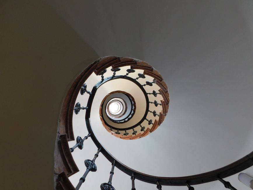 double helix staircase steel structure architecture