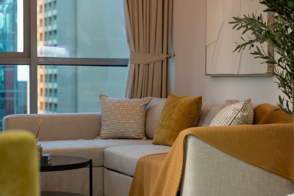 modern apartment interior living room Dubai