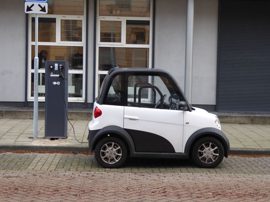 compact electric vehicle interior