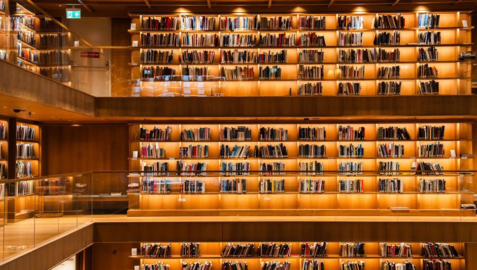 wooden bookshelf interior design architecture