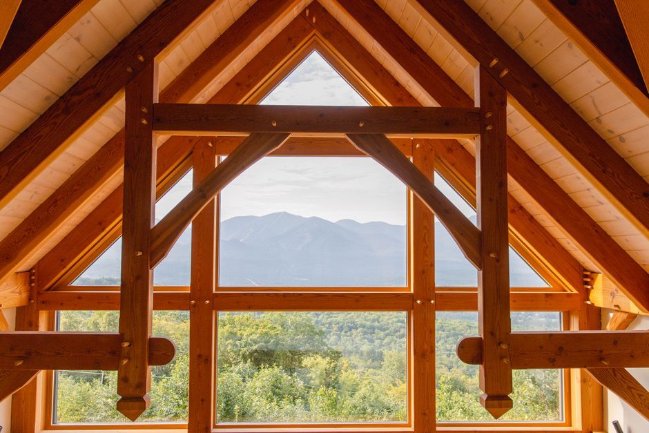 Ecuador wooden cabin interior timber structure architecture