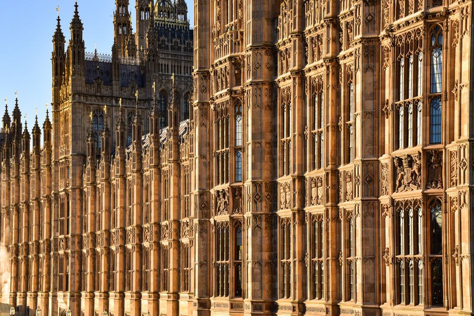 UK parliament building exterior London
