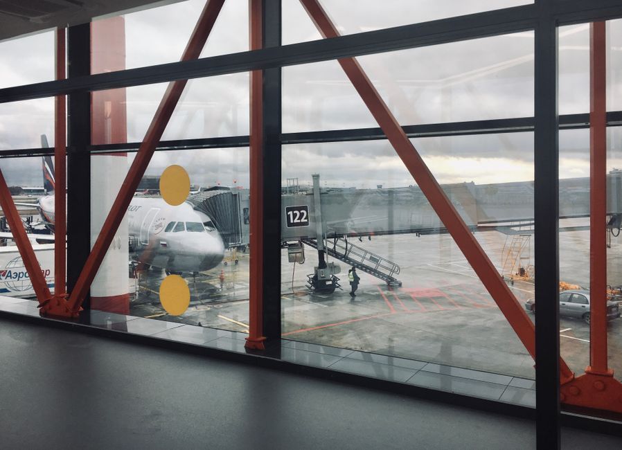 Moscow Vnukovo international airport exterior