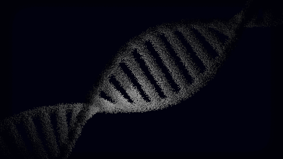 DNA helix genetic code computer screen