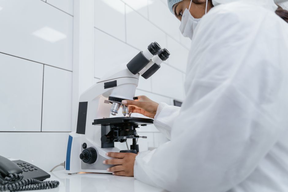 advanced biology laboratory research microscope no logo