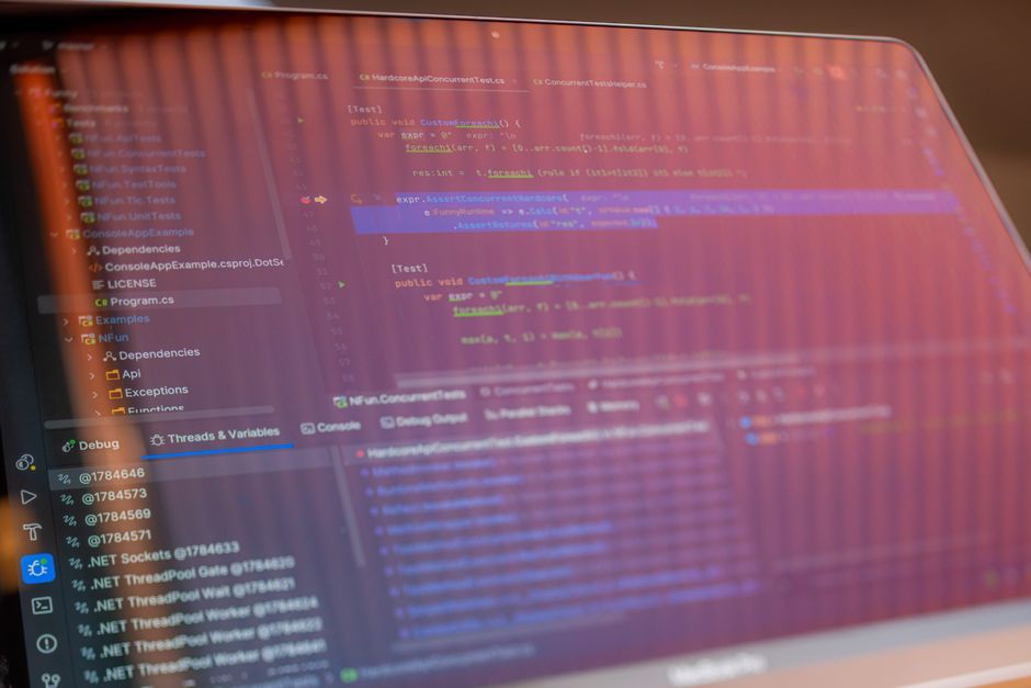 software engineer programming code screen workspace
