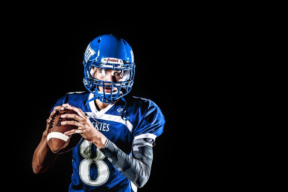 professional american football quarterback portrait