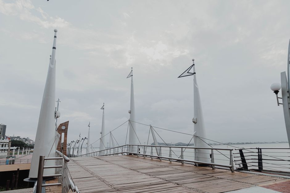 Spain coastal promenade wooden boardwalk landscape architecture