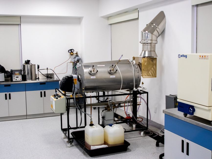 advanced microchip semiconductor laboratory cleanroom workspace