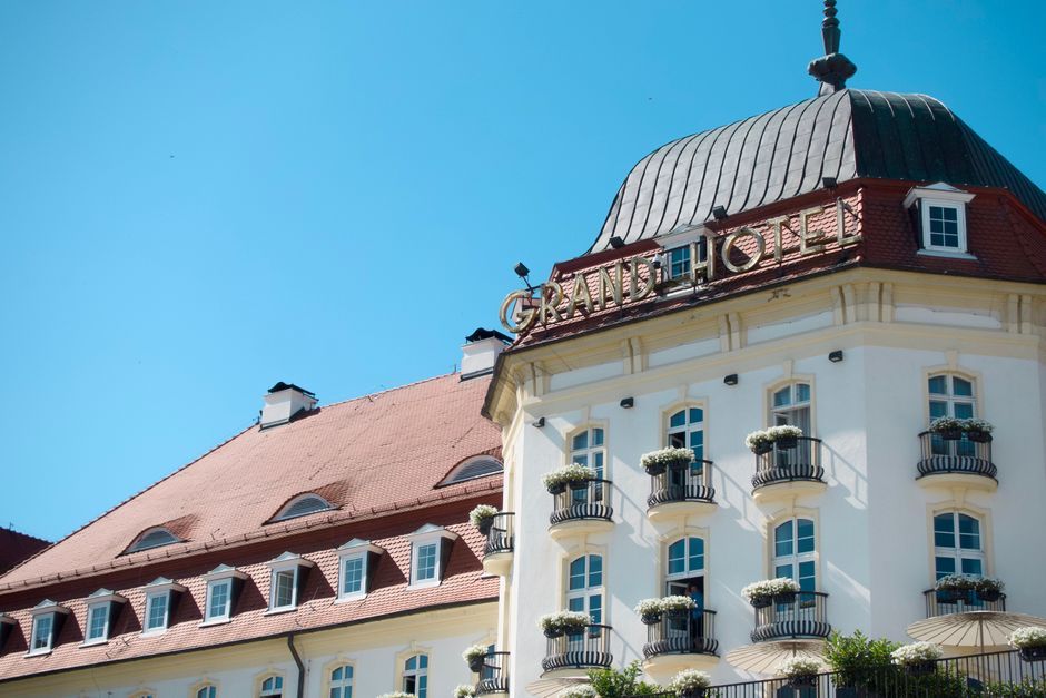 luxury hotel exterior European architecture