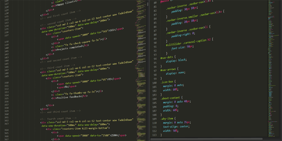 css code snippet syntax highlighting