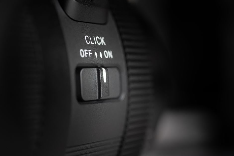 website user interface settings toggle button