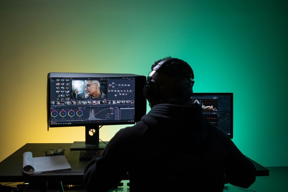 film studio production office desk