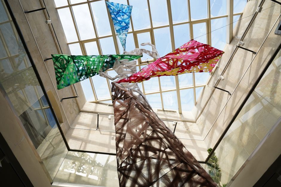 creative modern design sculpture installation art exhibition