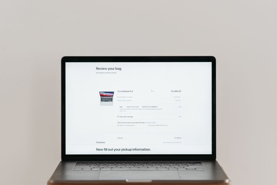 user interface design wireframe laptop computer screen