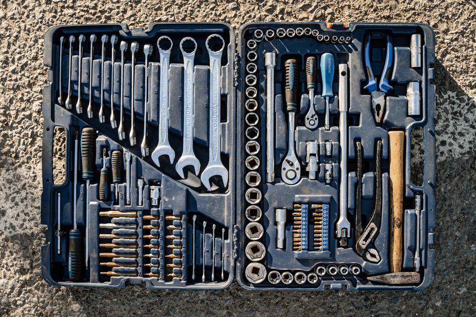 ratchet socket set wrench hardware