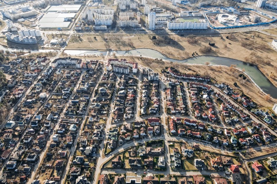 modern residential master plan aerial view no logo