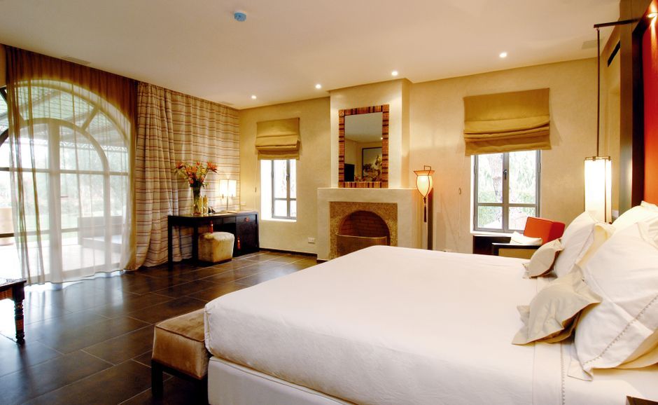luxury hotel room interior design architecture daytime