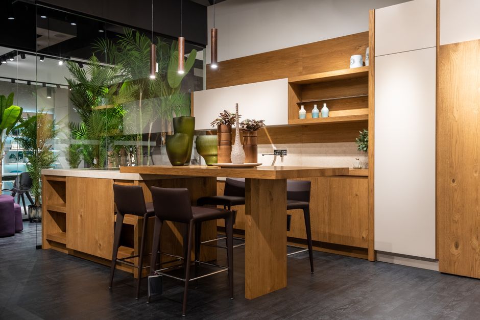 luxury interior design furniture showroom lighting