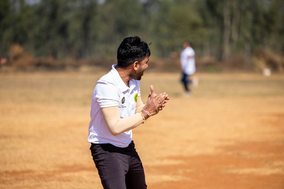 cricket team players celebrating match