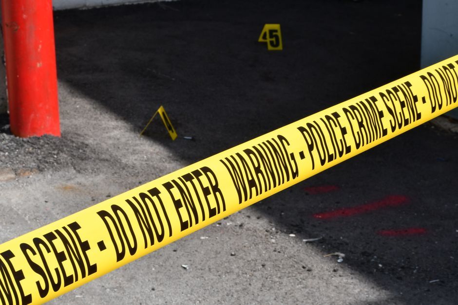 Australian police tape crime scene no people