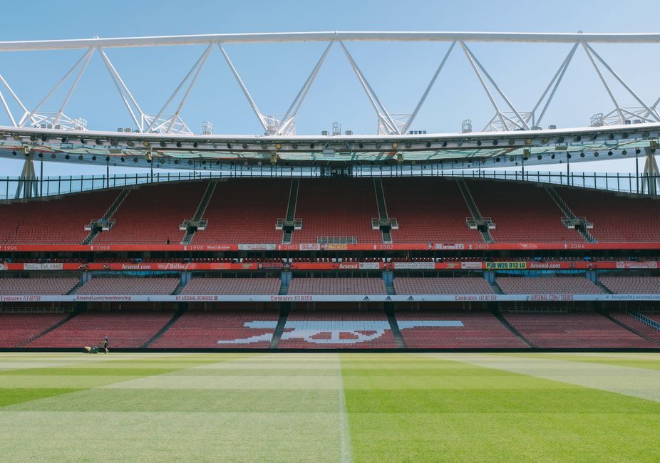 British association football stadium pitch grass