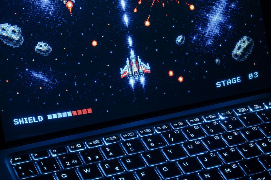 retro video game pixel graphics