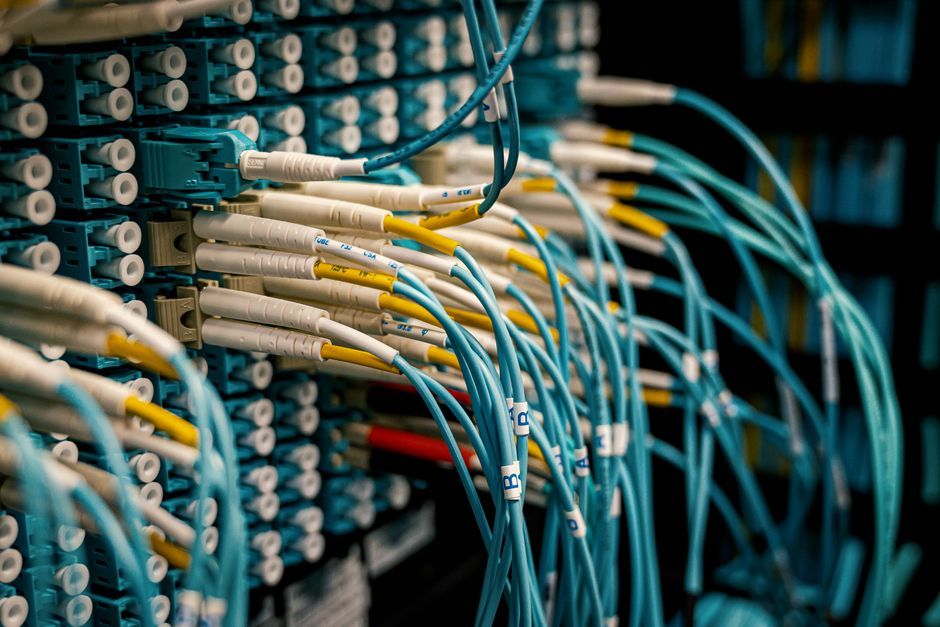 telecommunications fiber optic cable street construction US