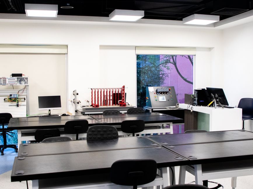 robotics research lab workspace computer