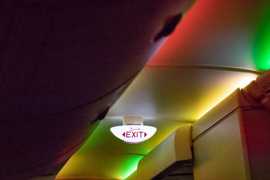 airplane cabin passenger emergency safety