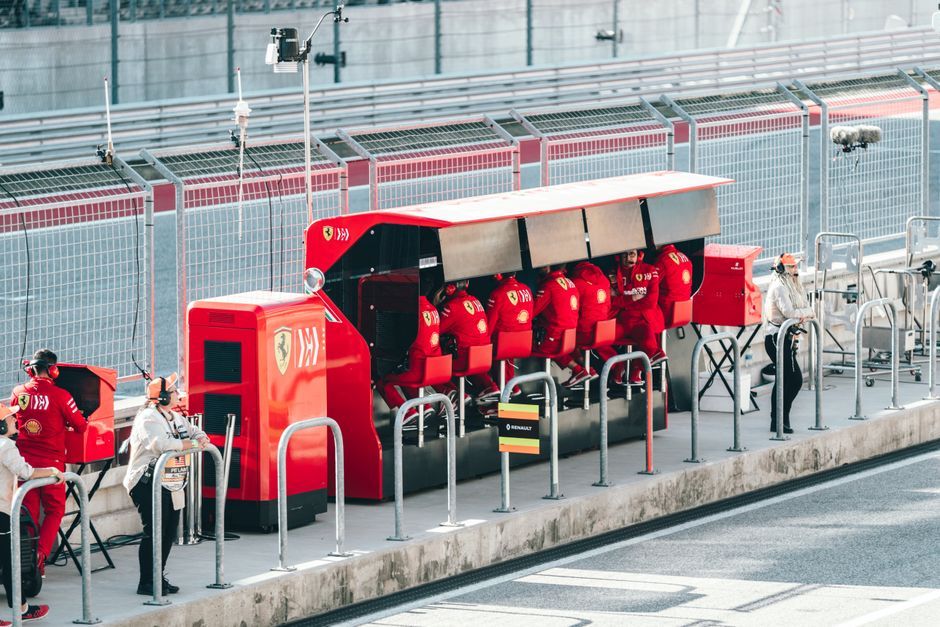 Formula 1 racing garage pit lane Malaysia