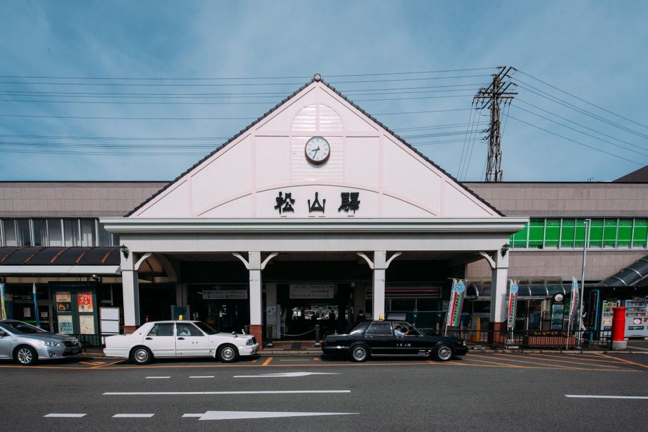 Japan roadside building facade