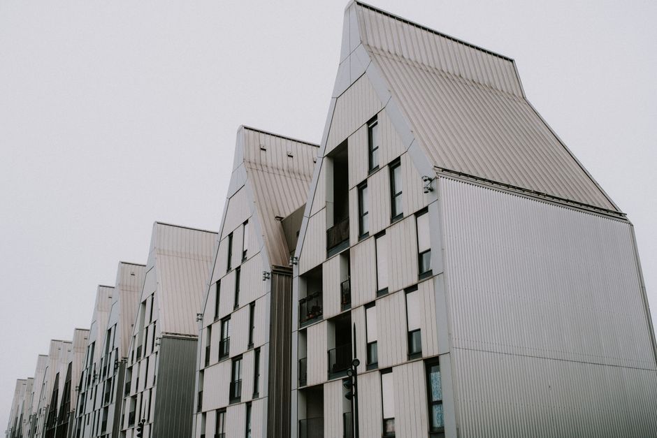 France modern architecture building facade