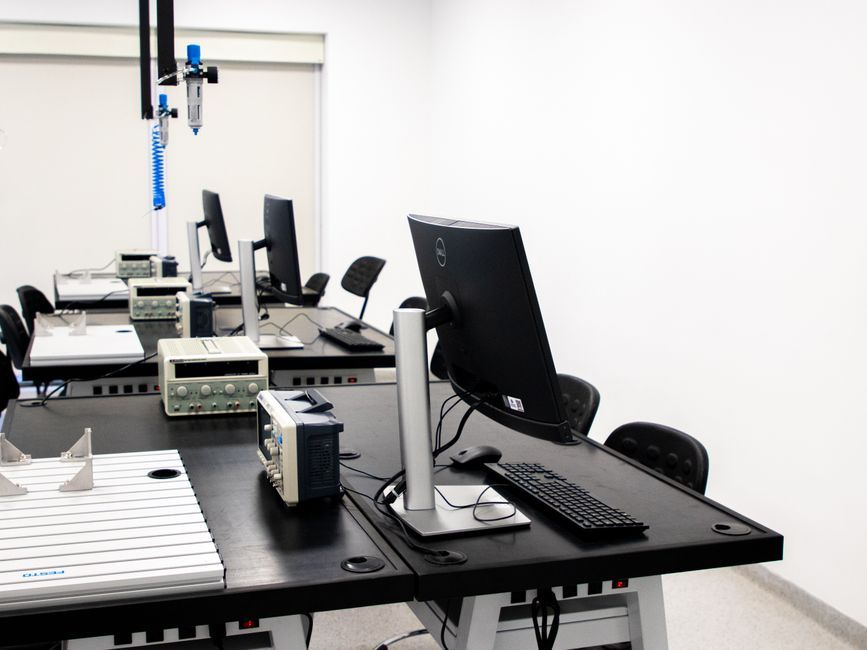 modern technology engineering laboratory office workspace