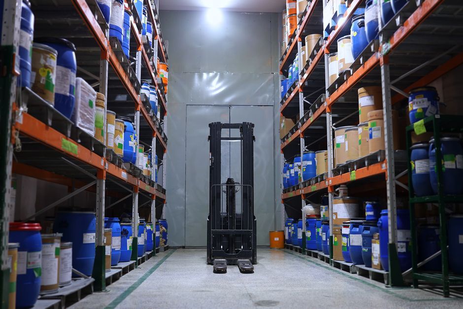 smart warehouse management control room