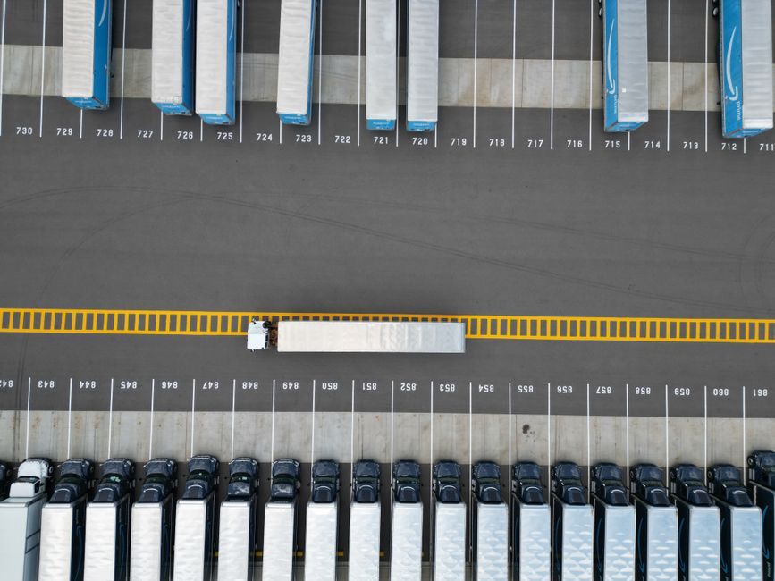 autonomous delivery truck warehouse logistics