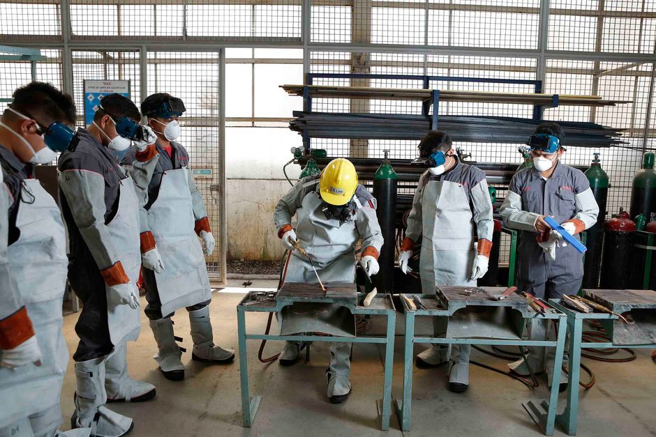 British school vocational training workshop